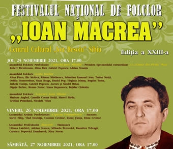 Harta dansului popular din România,  creionată la Festivalul „Ioan Macrea”